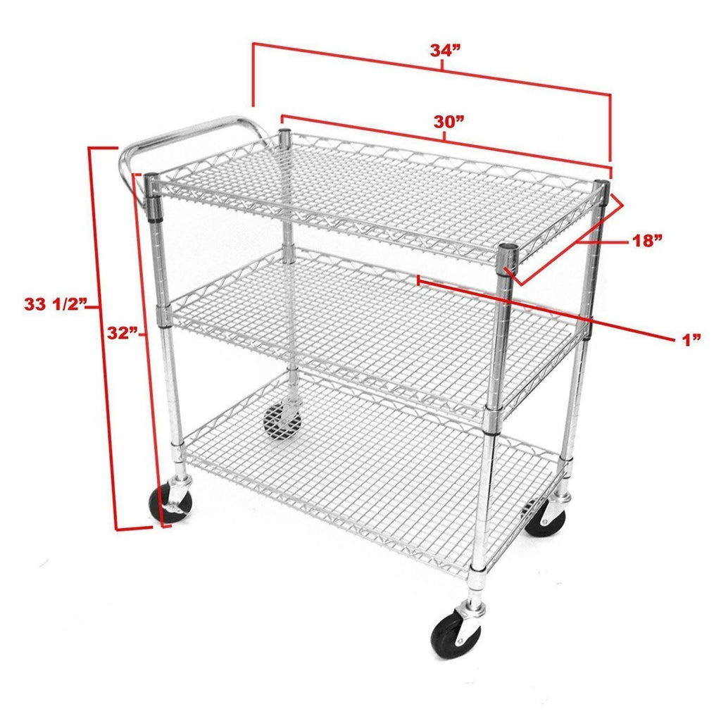 3-Tier NSF Utility Cart X374490