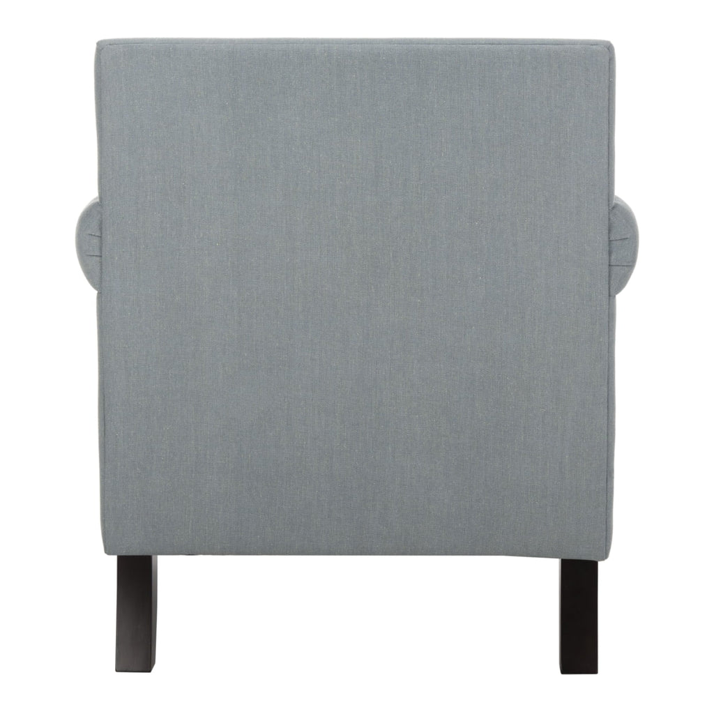Sky Blue Club Chair with Silver Nail Head O478865