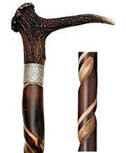 Spiral Stag Horn Walking Cane M97197