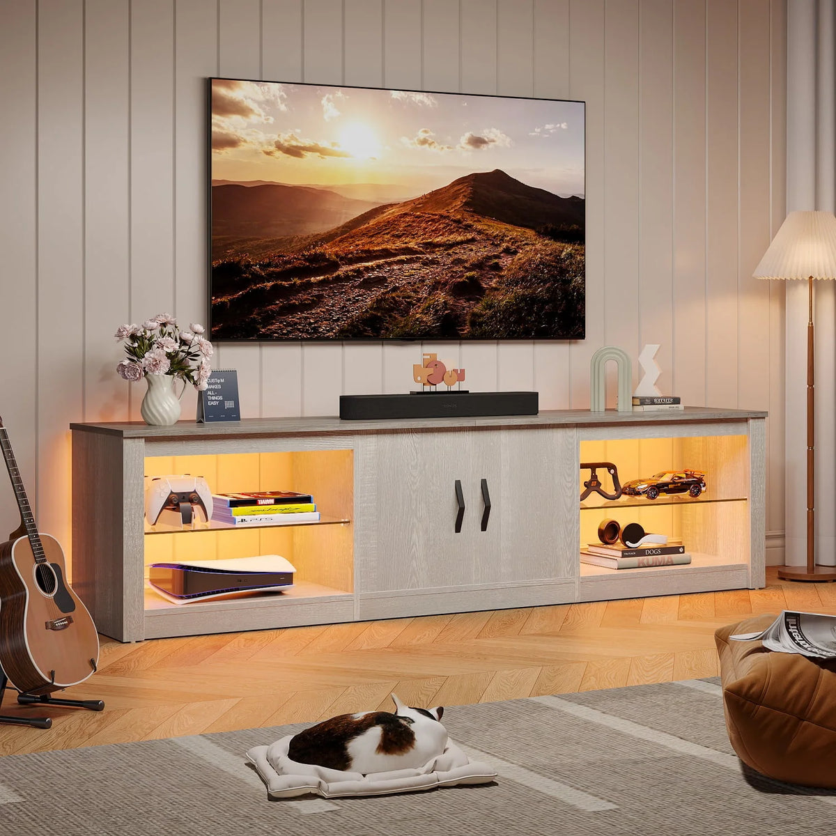 Wash Grey TV Stand E5072