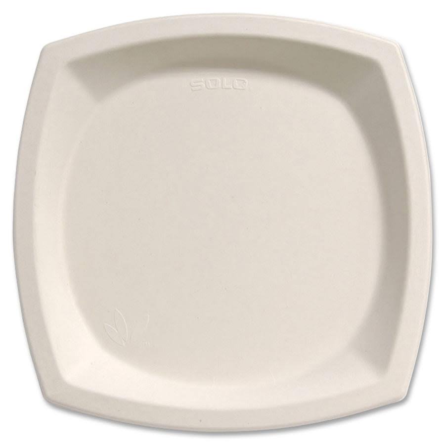 Ivory Sugar Cane Plates 125 pack G8547