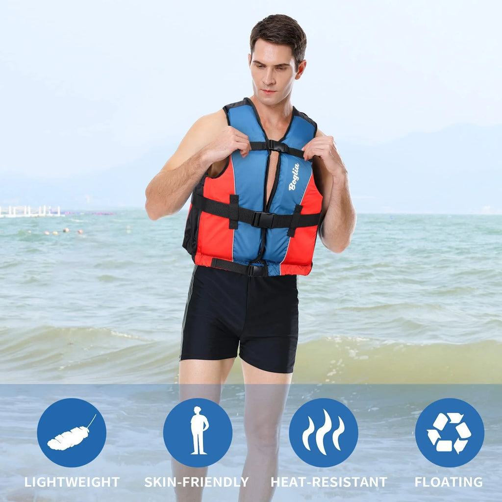 Adults Life Jacket and Vest with Adjustable Safety Strap Y7629