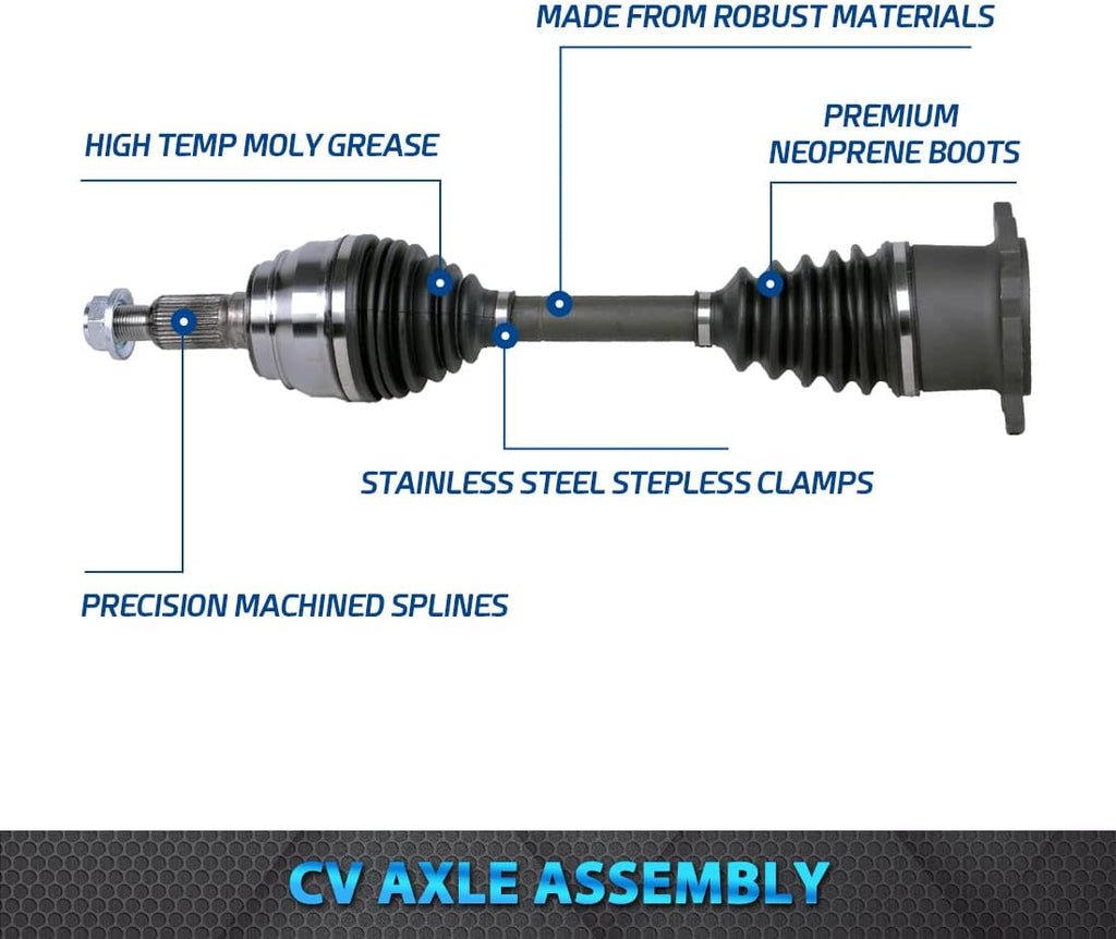 Front CV Axle Shaft for 4WD Chevy Silverado 1500 GMC Sierra 1500 Cadillac Escalade Tahoe Suburban 1500 Yukon B85835