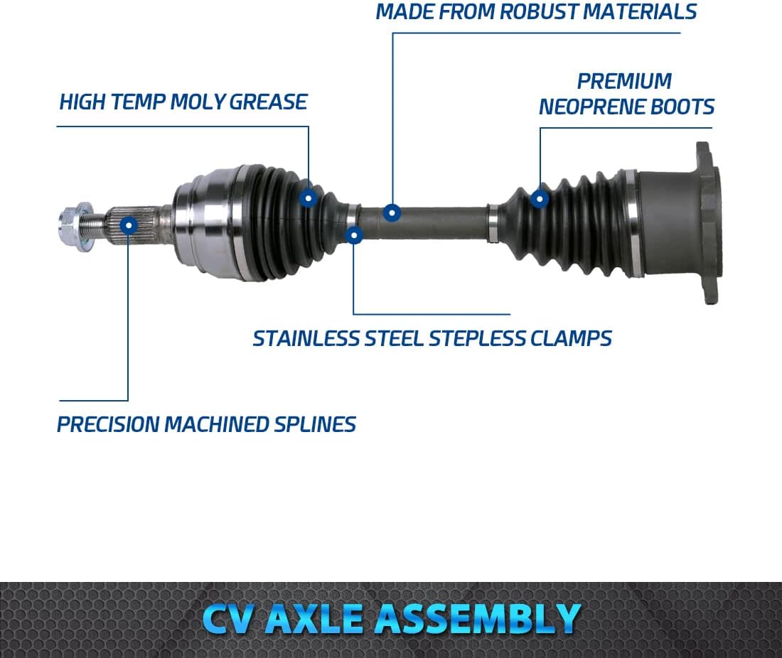 Front CV Axle Shaft for 4WD Chevy Silverado 1500 GMC Sierra 1500 Cadillac Escalade Tahoe Suburban 1500 Yukon B85835