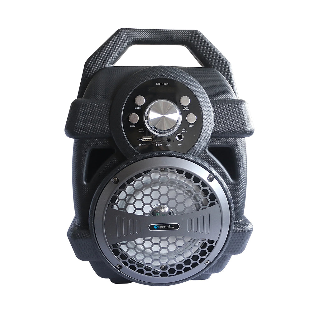 Black Portable Bluetooth Speaker with FM Transmitter V3458
