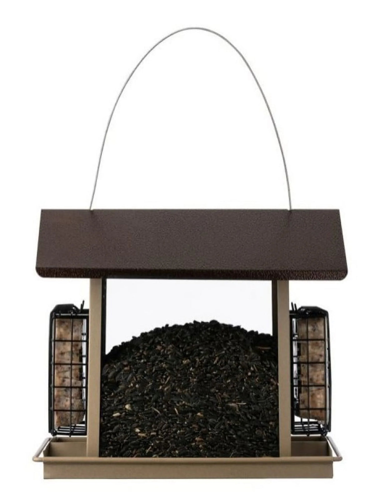 Large Bird Hopper Feeder, 8 lb, Metal/Plexiglas, 10.9 in H B72593