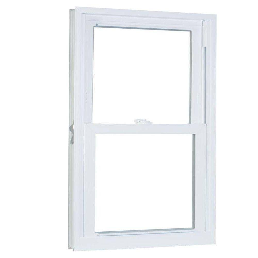 33.75 in. x 65.25 in. White Vinyl Double Hung Window U683733