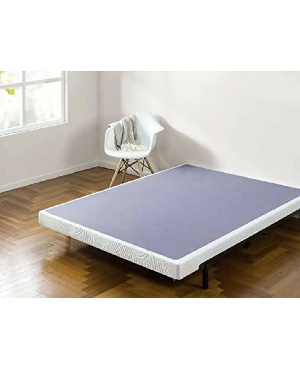 Queen Size Metal Box Spring with Wood Slats I4745