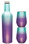 12oz Wine Tumbler Glasses with Lids & Wine Bottle Q603525