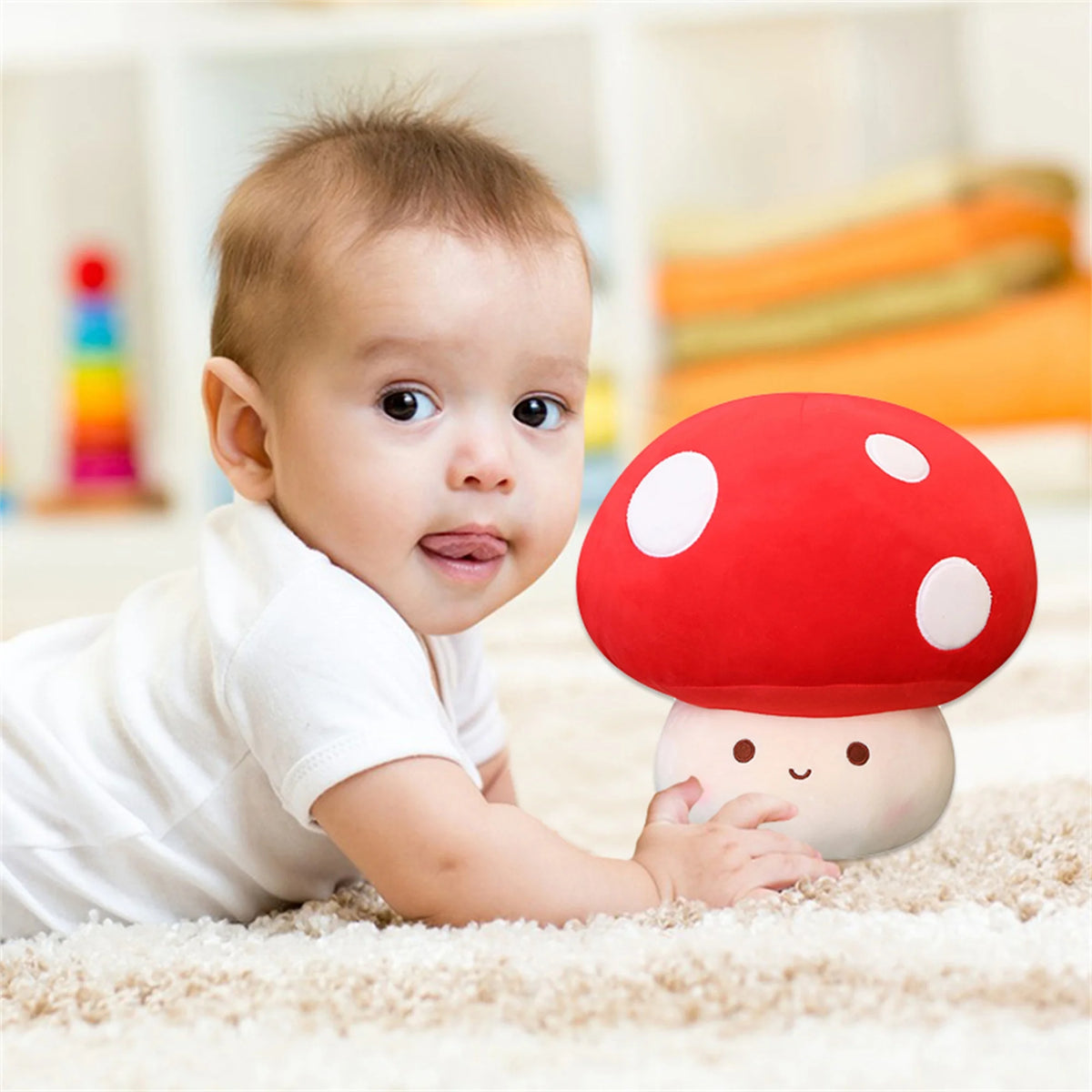 Cute Mushroom Plush Stuffed Animal Pillow 9 12 inch V412533