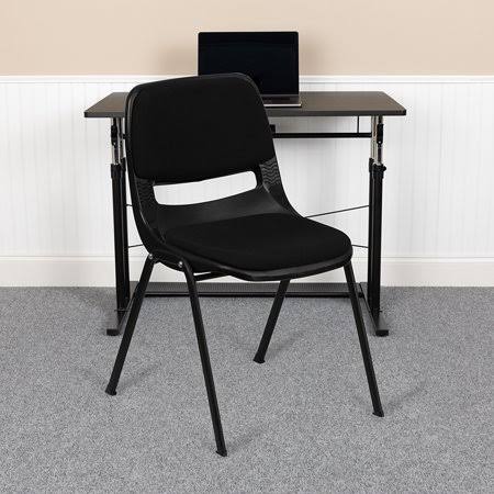 Black Padded Stack Chair G7378