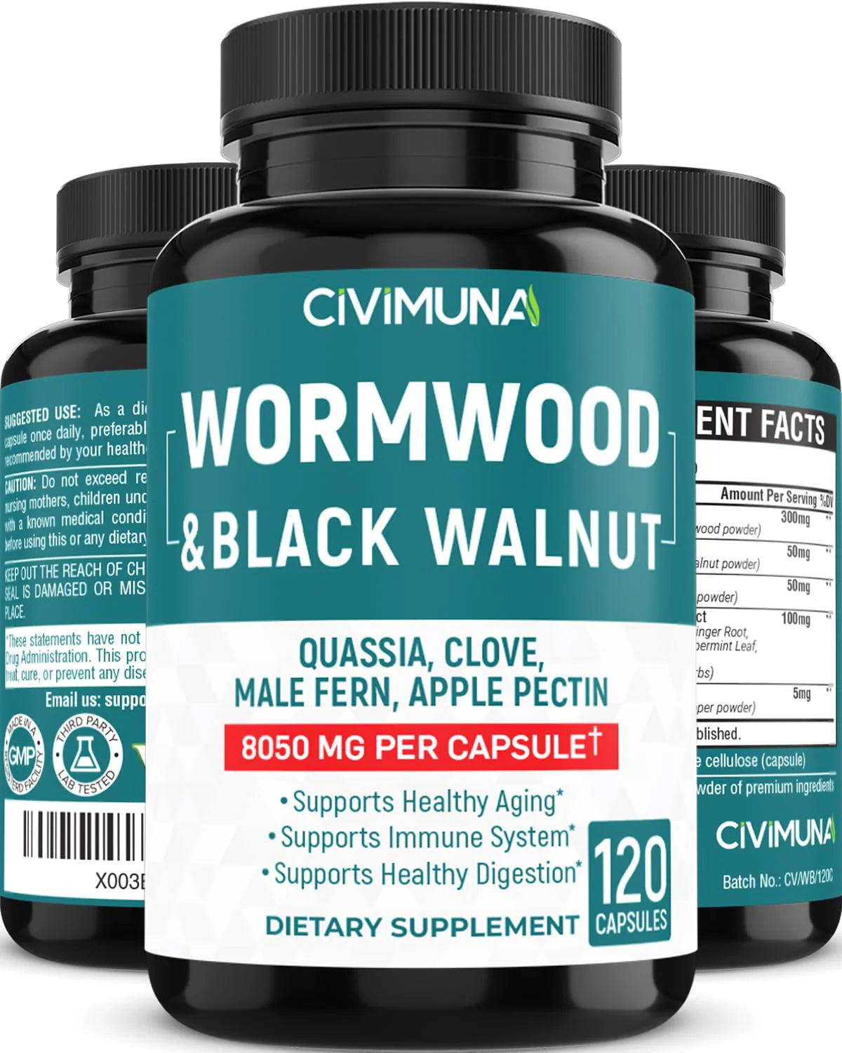 Wormwood Extract Capsules 8050mg 120 Capsules A222