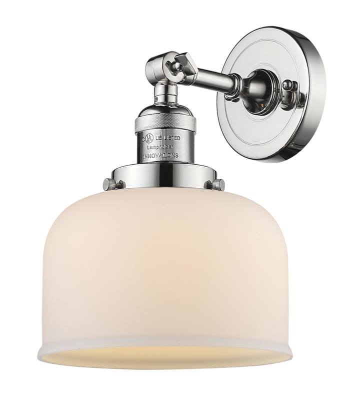 Large Bell 1 Light Sconce LED (Brass) S328