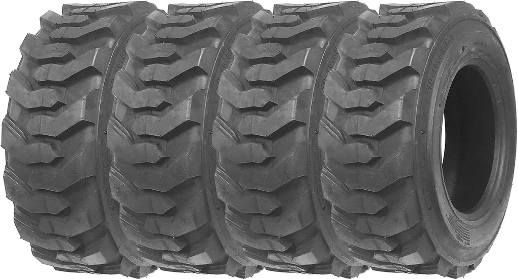 Set of 4 Heavy Duty Skid Steer Tires U7589