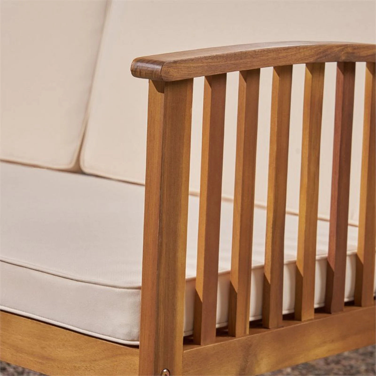 2 Piece Outdoor Acacia Wood Sofa Set B9040