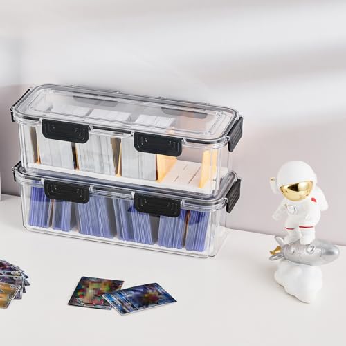 2 Pack Trading Card Storage Box with 5 Dividers W7653