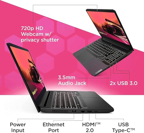 15.6" FHD IPS Display AMD Ryzen 5 5500H GeForce RTX 2050 32GB RAM 1TB PCIe SSD Backlit Keyboard Windows 11 Home Black Laptop W73858
