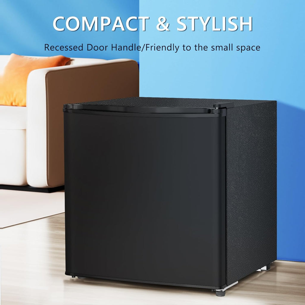 Black 1.4 Cu. Ft Compact Mini Fridge with Freezer P5455
