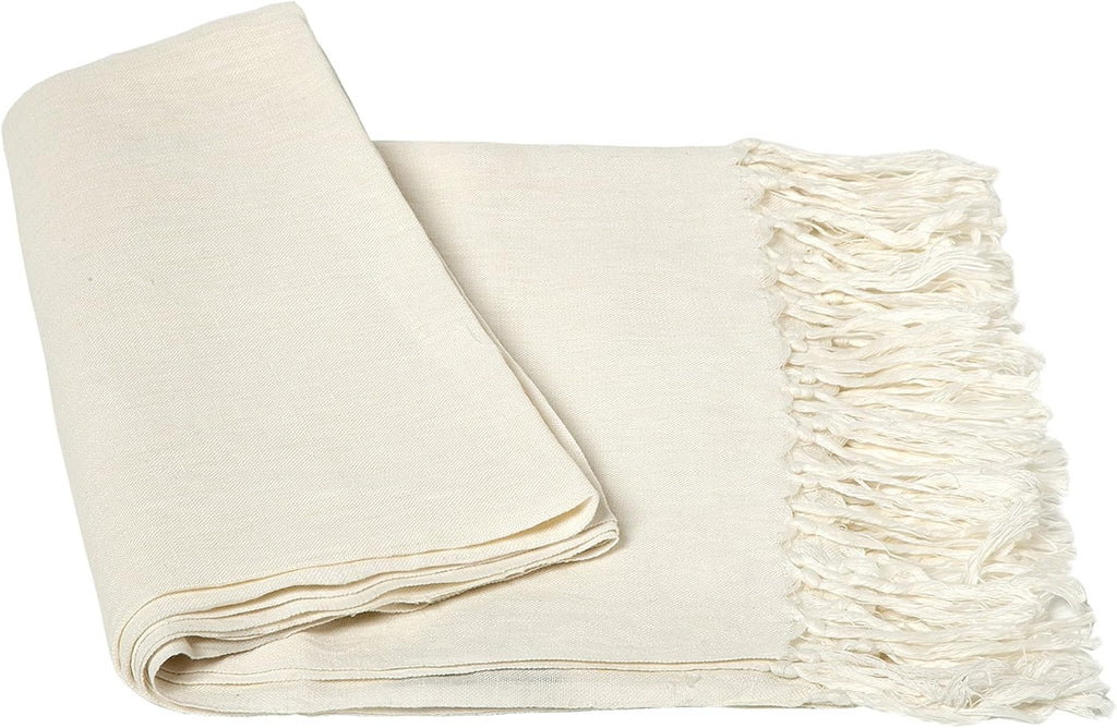 100% Linen Solid Throw H46712