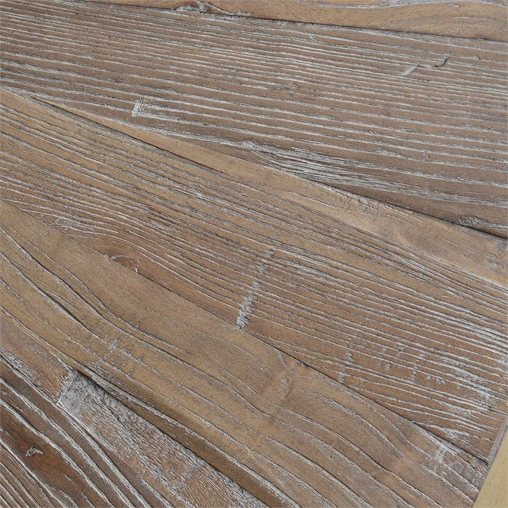 Wood and Metal End Table F801