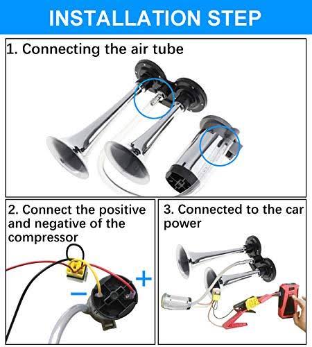150db Train Horn Kit with 120 PSI Air Compressor E358136