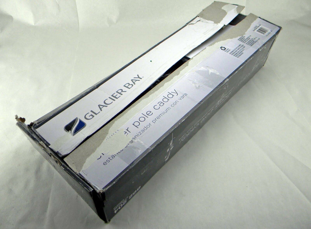 Chrome Grey Tension Corner Pole Caddy R3945