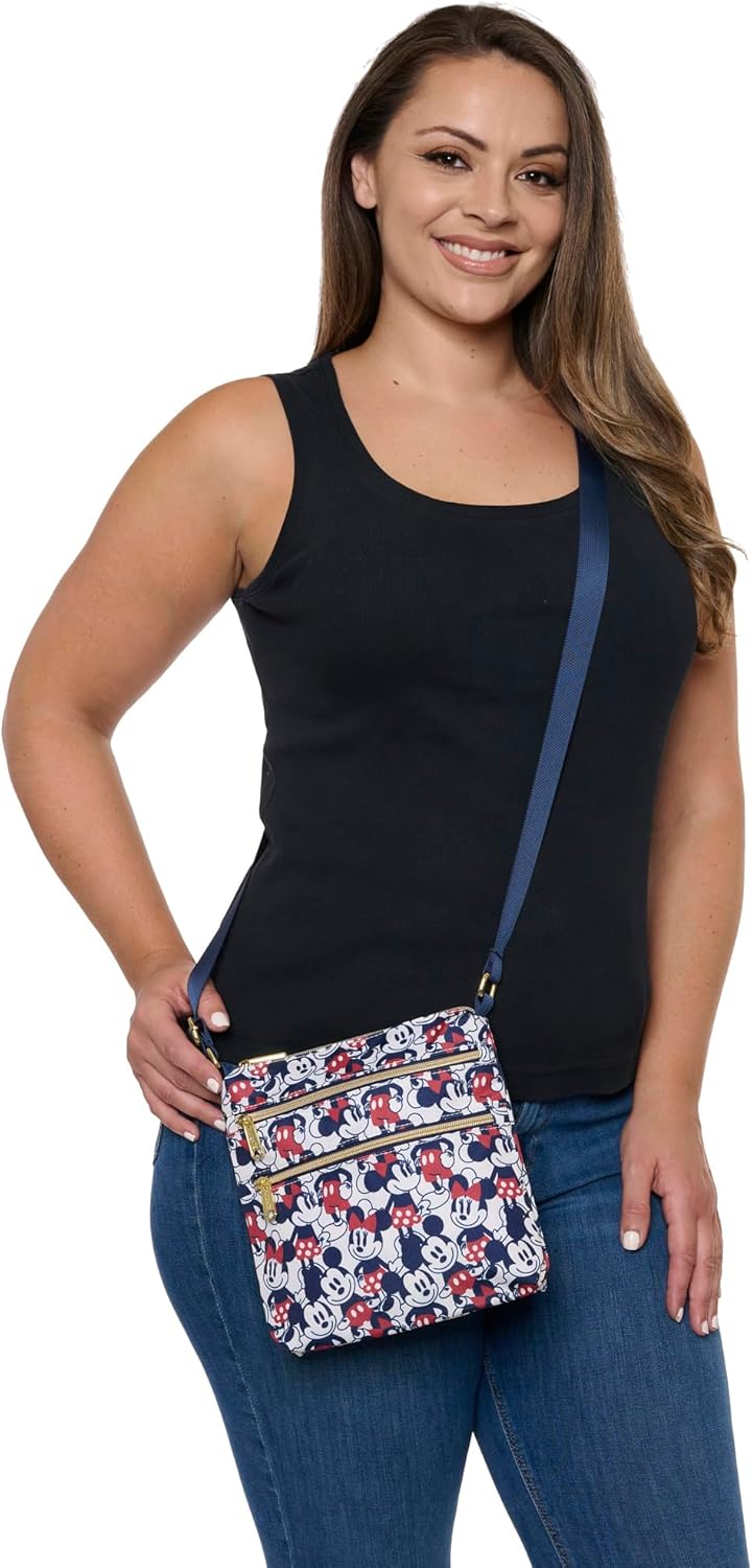 Navy Nylon Crossbody Purse V537529