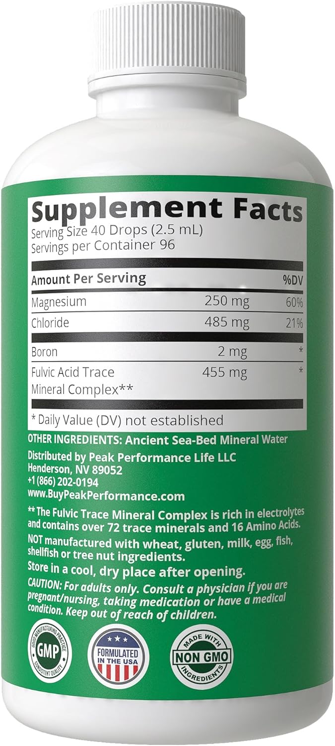 Ultra High Purity Trace Minerals Liquid Drops T581