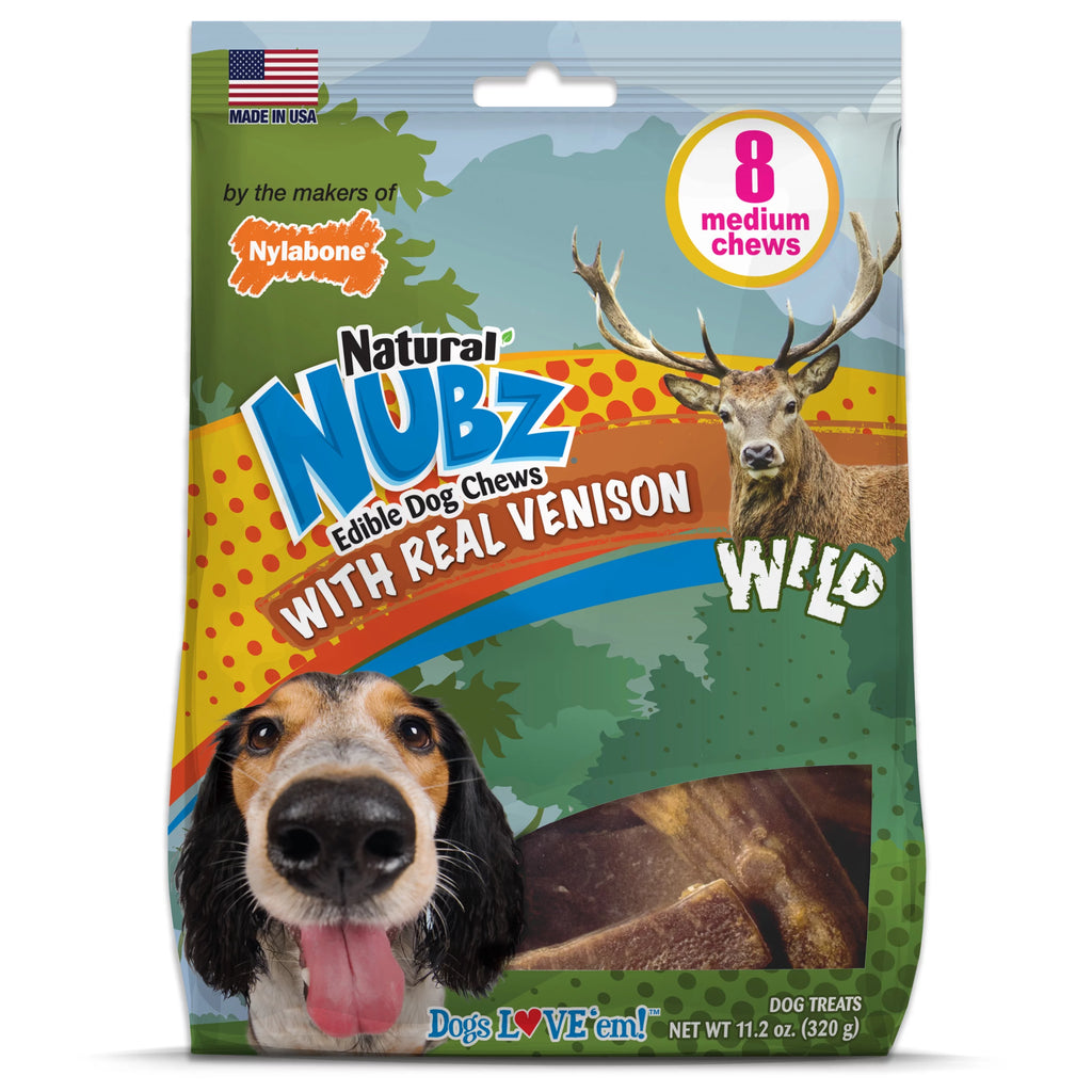 Natural Long Lasting Edible Venison Dog Chews Large 8 Count L966012