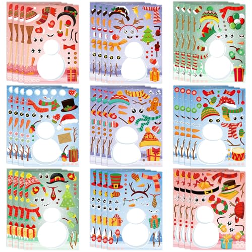 Make a Snowman Sticker Craft I9406