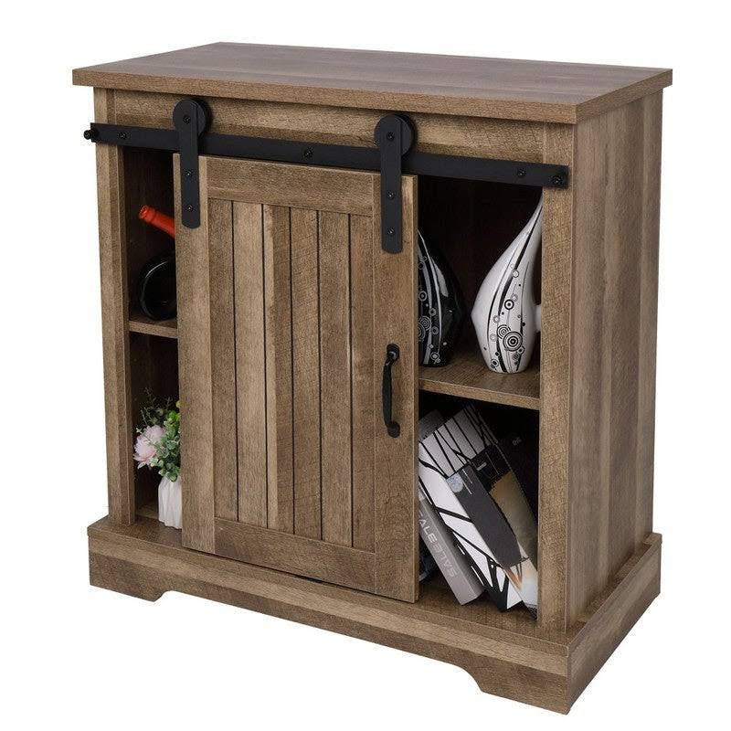 White Oak Wood TV Stand Cabinet R70730