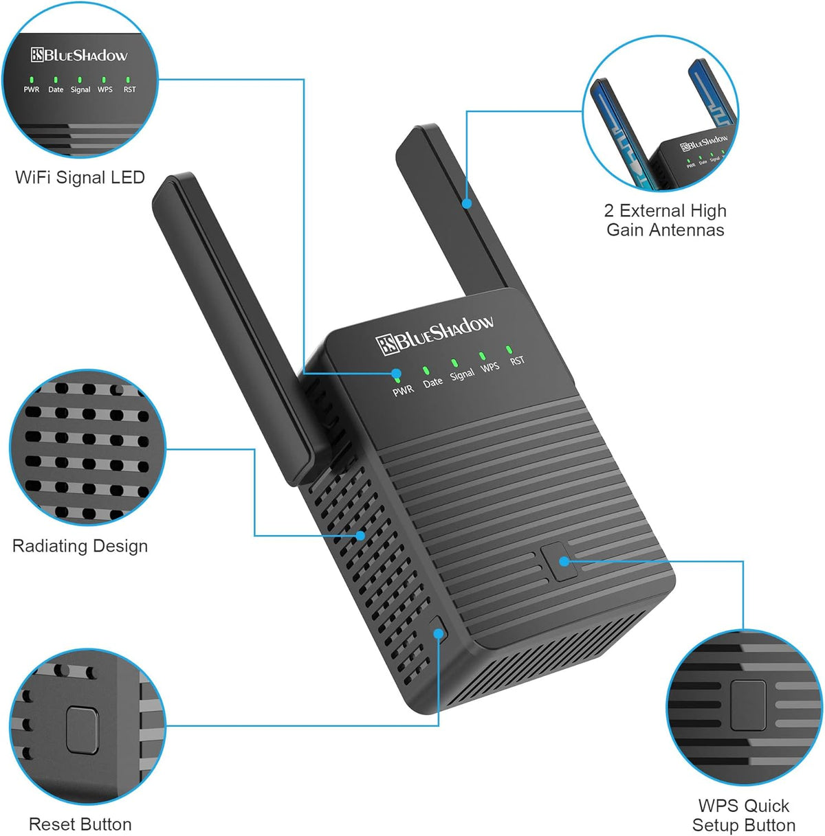 WiFi Extender AC 1200 Dual Band Repeater 2 Pack I938