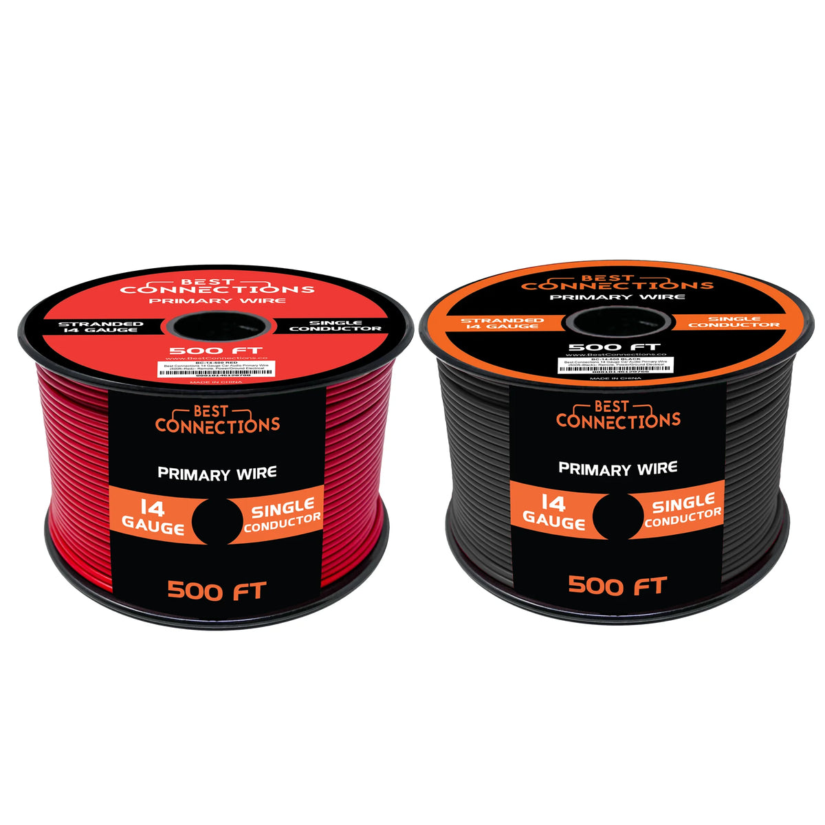 14 Gauge Automotive Primary Wire Red & Black 500ft U95037