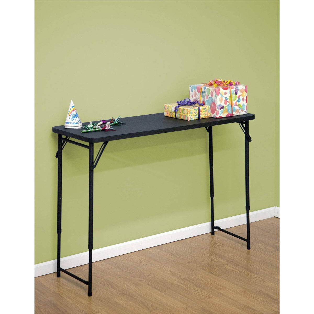 Adjustable Height PVC Top Table Black I78628