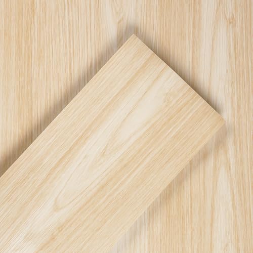 6"x36" 15 Sheets Peel and Stick Waterproof Wood Vinyl Floor Tile E432693