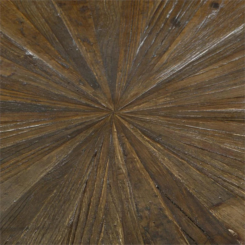 Wood and Metal End Table F801