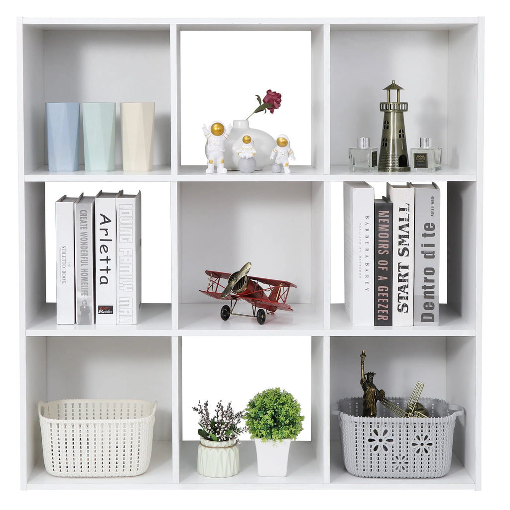 9 Cube Wooden Organizer Bookcase Cabinet Storage (Black) G85366