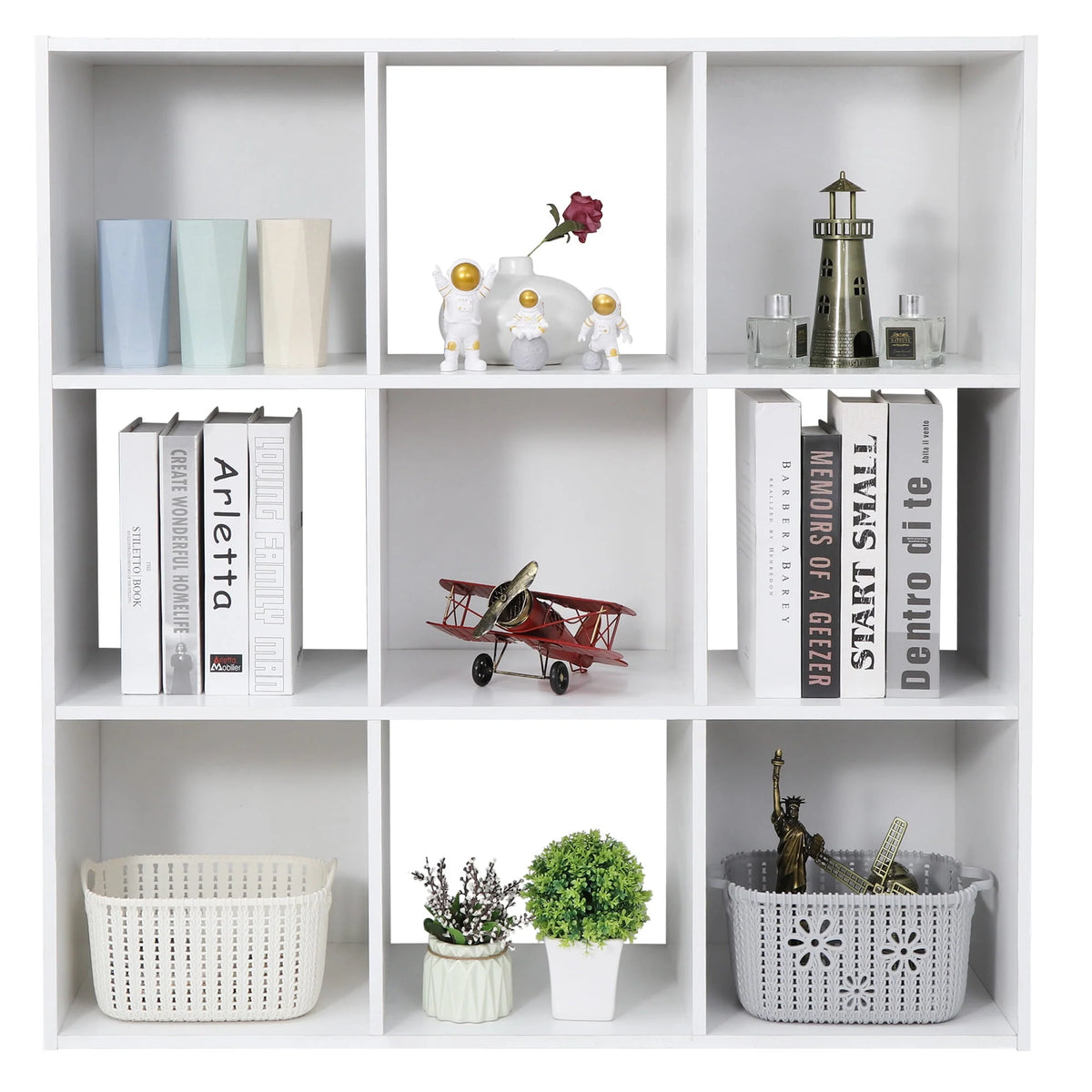 9 Cube Wooden Organizer Bookcase Cabinet Storage (Black) G85366