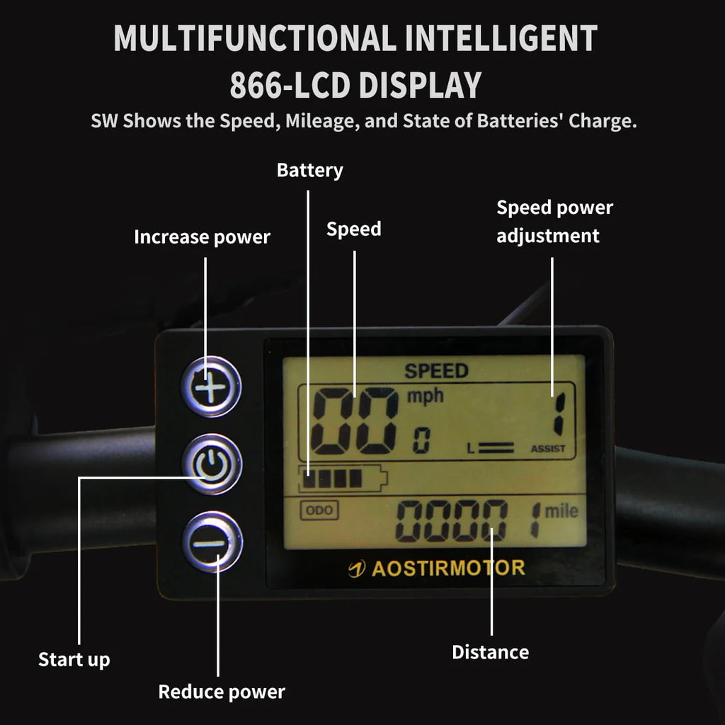 Folding Electric Bicycle 500W 20 Fat Tire 36V 13Ah H179