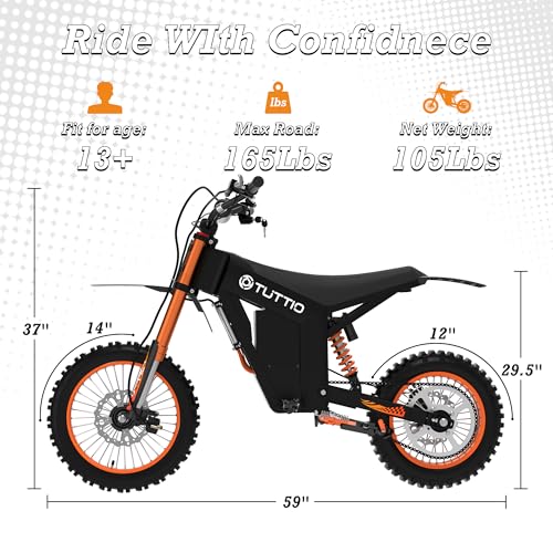 48V Kids Electric Dirt Bike with 21AH Battery U281179