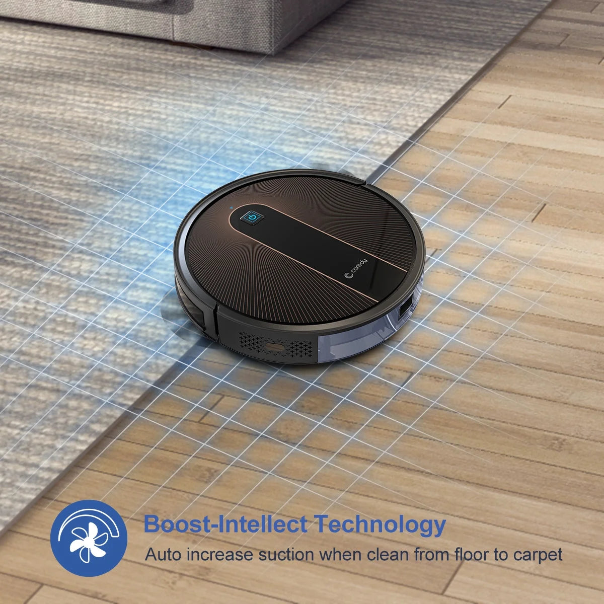 Robot Vacuum Cleaner and Mop, 2200Pa Suction P99302