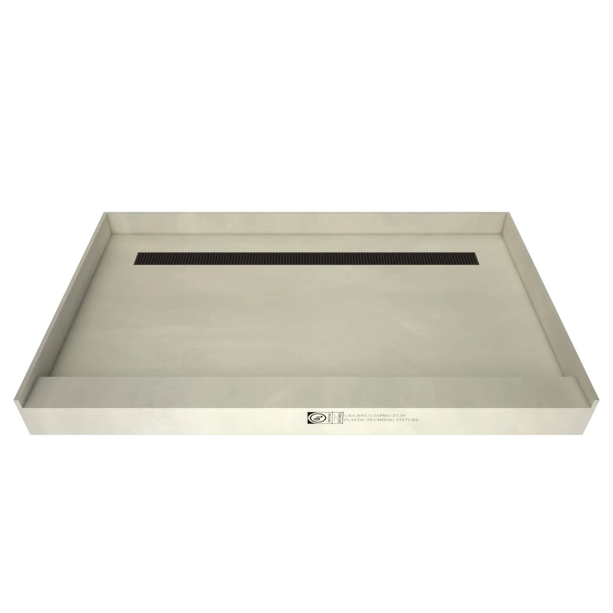 48x22 Rectangular Shower Base with Oil Rubbed Bronze Q4742