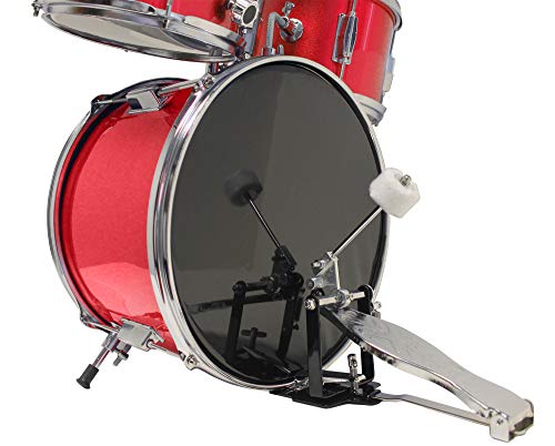 3 Piece Blue Kids Drum Set with Throne Cymbal Pedal Drumsticks B956