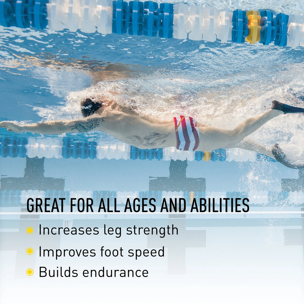 Swimming Fins for Men, Women, and Kids, Adult XS, Blue/Yellow P929667