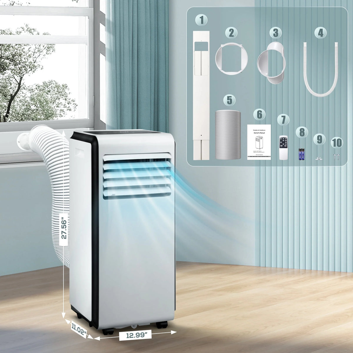 5000 BTU Portable Air Conditioner S654