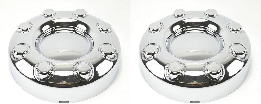 2 Front 2WD Chrome Wheel Center Caps X724