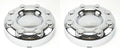 2 Front 2WD Chrome Wheel Center Caps X724