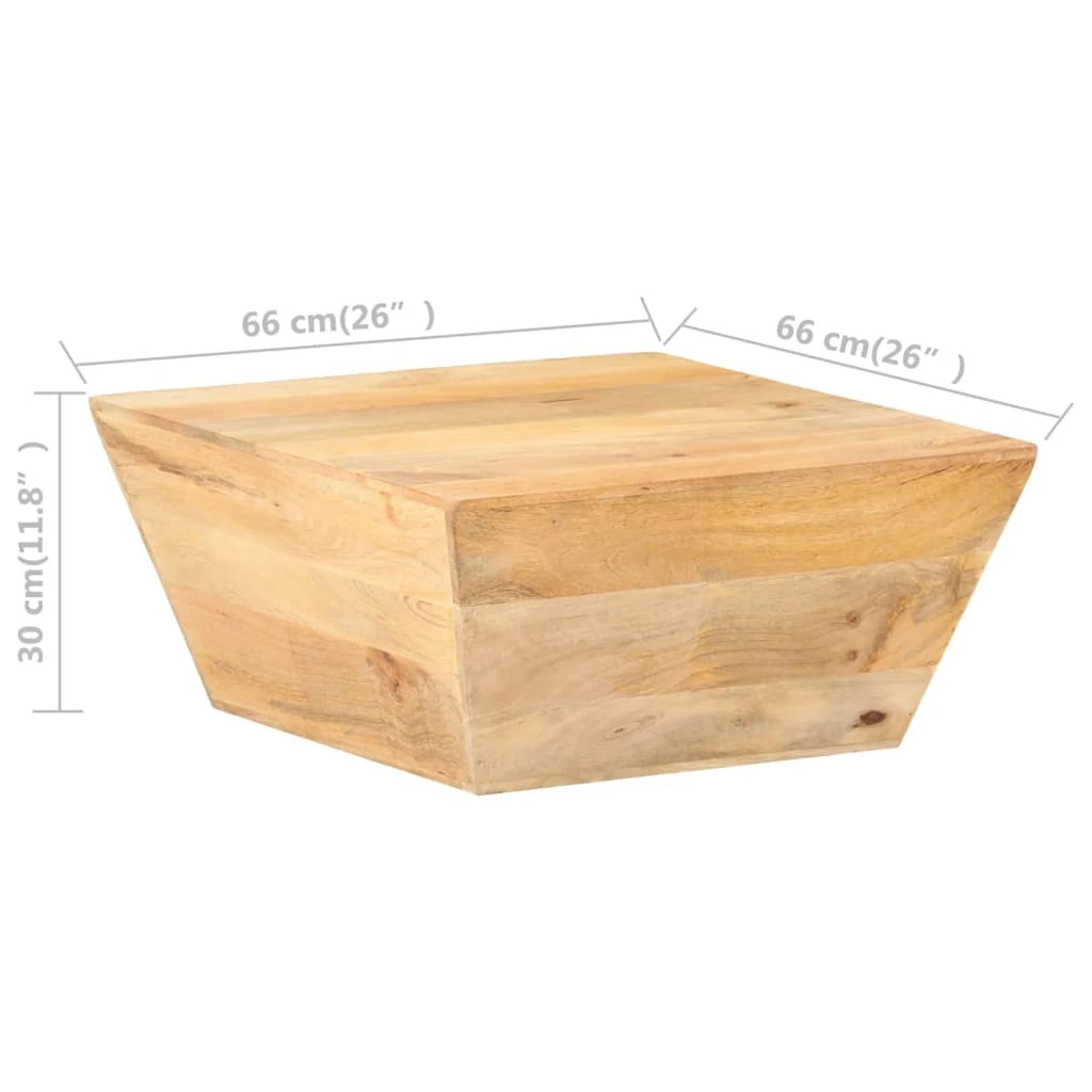 Wooden Mango Wood V-Shape Coffee Table D61356