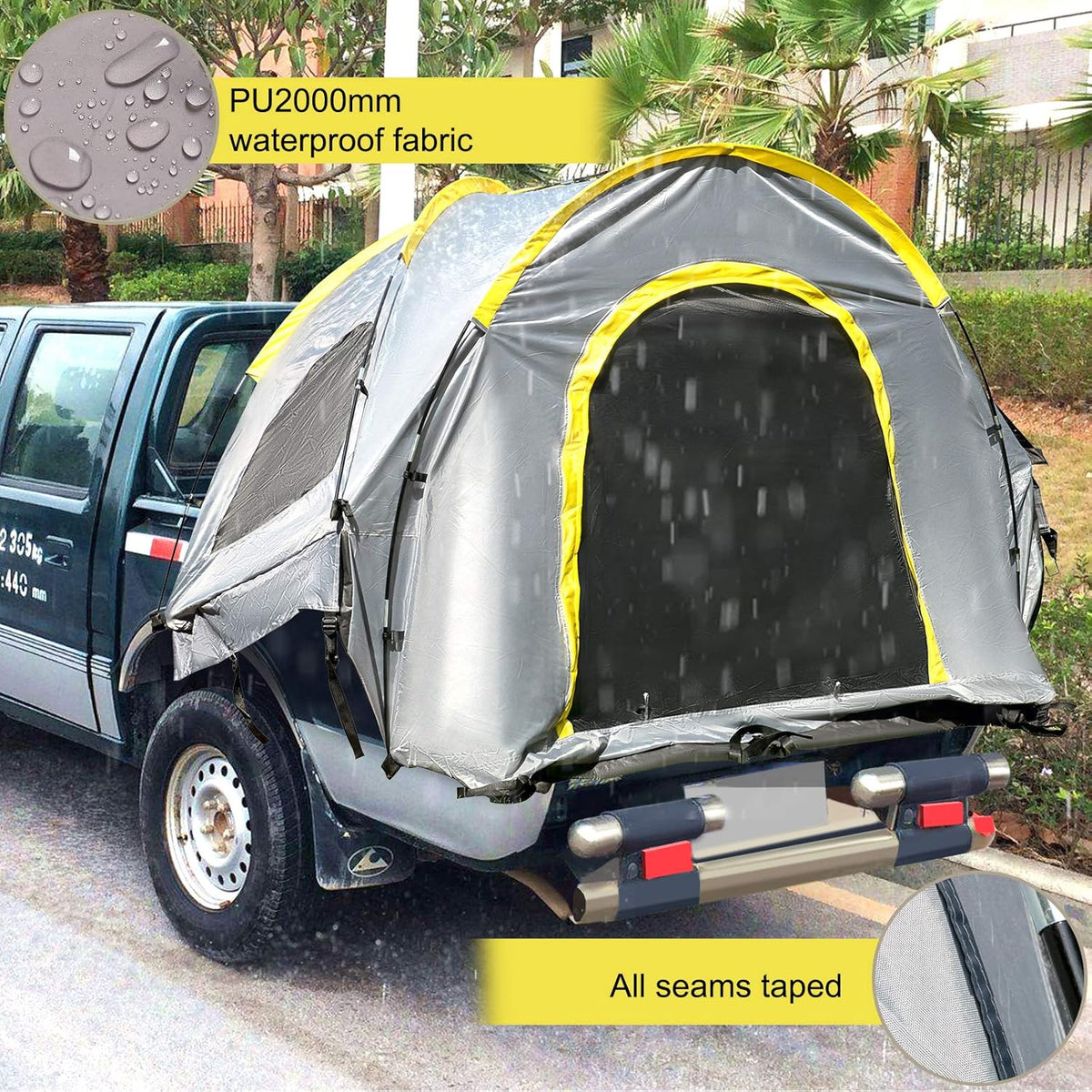 6' Tall Waterproof 2-Person Truck Bed Tent L567536
