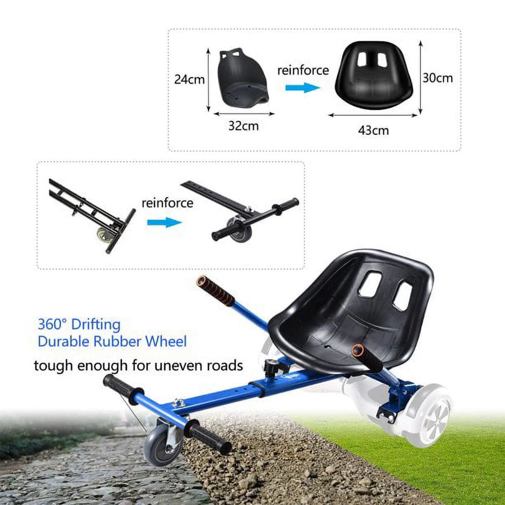 Blue Hoverboard Go Kart Attachment W926